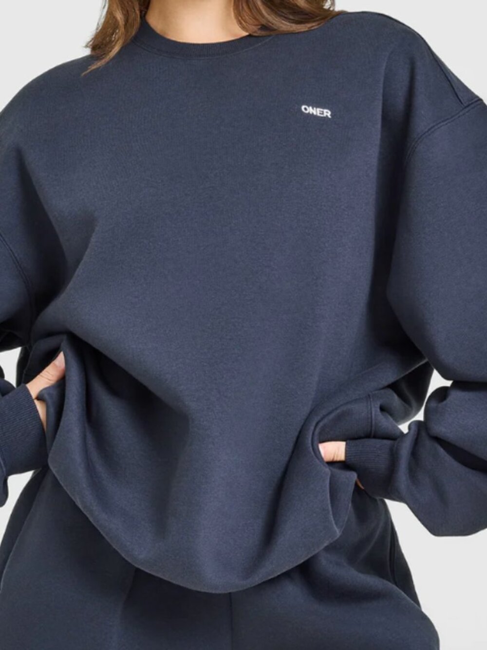 Oner Foundations Crew Neck Sweatshirt - Size L - True Blue